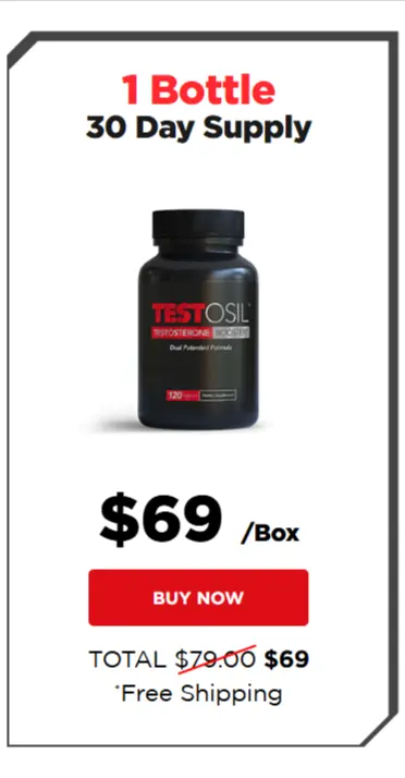 Testosil price: 1 bottle for $69
